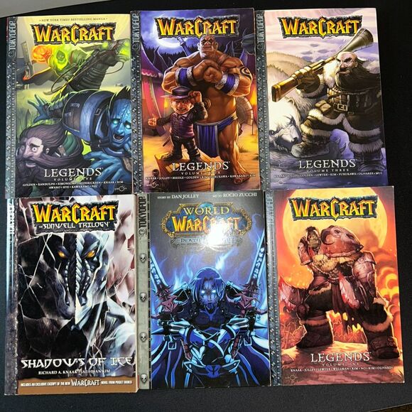 World of Warcraft Manga Lot Legends, Shadows of Ice Death Knight, Sunwell Tril - Picture 1 of 2